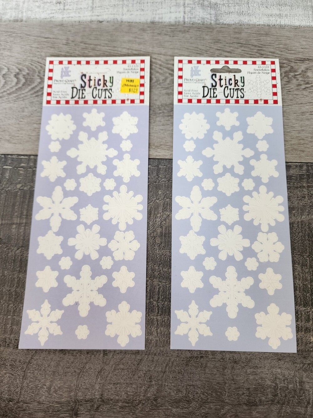Lot Scrapbooking Stickers Provocraft Snowflakes Winter Snow LOT Retired NEW #29